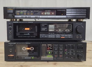 Group of Working ONKYO Stereo Equipment - 2 Cassette Decks