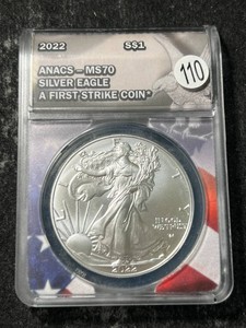 2022 AMERICAN SILVER EAGLE ANACS MS70