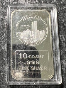 10 GRAMS .999 FINE SILVER BAR IN AIRTITE