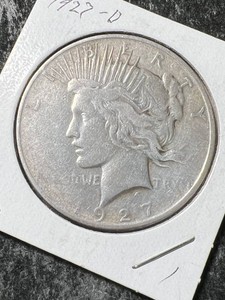 1927-D US PEACE SILVER DOLLAR