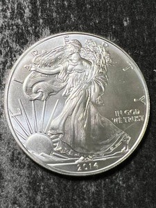 2014 AMERICAN SILVER EAGLE 1 TROY OZ .999 FINE SILVER