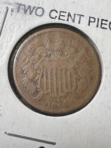 1864 US 2 CENT PIECE