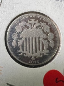 1875 US SHIELD NICKEL