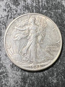 1943 US WALKING LIBERTY HALF DOLLAR