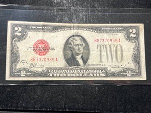 1928C US RED SEAL $2 BILL