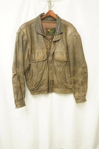 Reed Size R42 brown distressed leather jacket