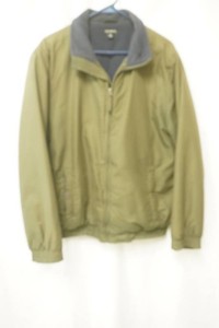 George zip-up lightweight with blue fleece collar medium 38-40