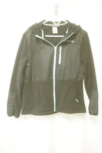 Free country black size large hybrid fleece zip-up womens