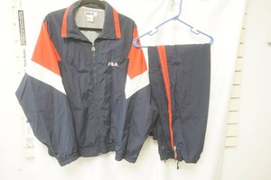 Fila navy blue and red windbreaker set size 3Xl
