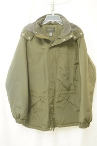 Tek Gear size medium olive green winter jacket full zip-up needs new pull tab on zipper
