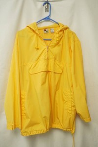 Energy zone bright yellow hooded windbreaker size XL
