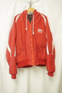 Red size XL SJU football jacket full zip-up