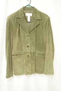 Liz Claiborne olive green suede bottom from blazer size large