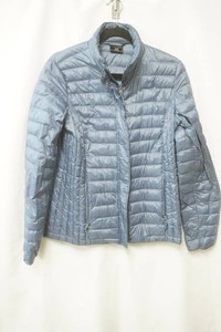 32 heat size medium lightweight puffer blue jacket
