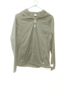 New balance black lightweight athletic jacket  with attached hood and full front zipper
