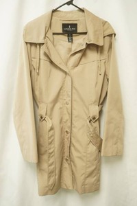 London fog button up size large tan  trench jacket