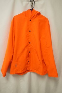 American field orange size Xl lightweight snap-front hooded jacket
