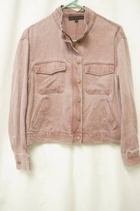 Jane & Delancey utility jacket mauve colored size small front snap buttons