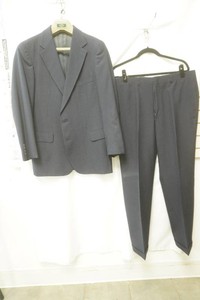navy blue pinstripe two piece suit size regular 41 inseam 26 inches