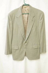 dark grey size regular 40 blazer with brown buttons