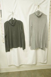 Karen Scott size large grey knit turtleneck, apt. 9 size large grey turtleneck