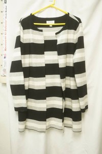 ELLE size large black, grey, white cardigan