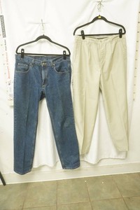 members mark blue jeans size 3430 Columbia sports khakis size 34