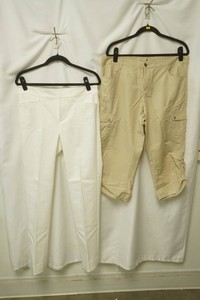 chaps size 8 white dress pants Woolrich size 10 capris