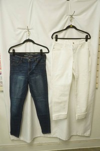 old navy size 10 blue jeans old navy size 8 white jeans