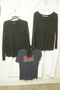 stylus black long sleeve size large relativly size xl black long sleeve coed xxl navy blue graphic tshrt