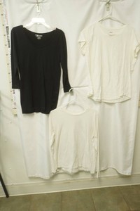 magic smooth wear size free black crewneck long sleeve, Sonoma size large white t-shirts, time and true size large white crew neck