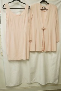 jr Nites size 12 pink sleeveless dress and cardigan