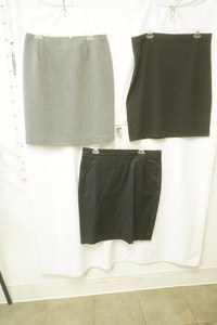 Alia size 12 grey skirt, new York and company black size 14, George black size large 14