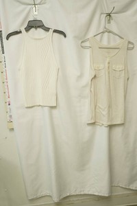 red size medium white ribbed knit tank top Sonoma size large white tank top neck buttons