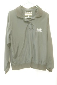 zero size medium black golf pullover jacket embroidered desert mountain