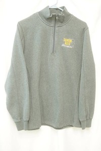 sport Tek size xl grey quarter zip with cowl neck pullover embroidered Dawson Boyd on chest