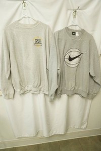 Nike grey Nike logo and basketball on chest size xl pullover, sportswear size xl light grey crewneck sweatshirt small embroidered Dawson Boyed