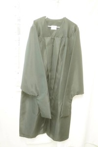 Jostens black size 507- 509 master graduation gown