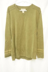 ruff hewn olive green size medium knit V-neck sweater