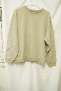 Izod size large beige crewneck sweatshirt small logo on chest