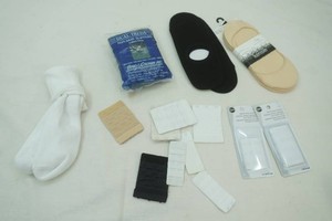 bra back extenders, no show socks, tall socks