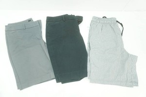 Merona size medium plaid shots, apt. 9 size 10 grey shorts, white house black market size 8 black shorts