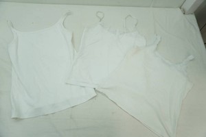 van Heusen size large white tank with lace straps, relatively size large tank V-neck button white lace, Ruff hewn size xl tank top white