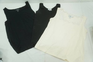 croft & barrow size large black tank top Arianna size small black tank top, variations size xl cream lace tank top