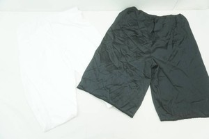 cuddle duds size medium white bottoms, AV size large black bottoms