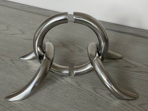 Bookends - Restoration Hardware Modernist Chrome Chain-Link Pair