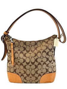 Hobo Bag - Coach Signature Canvas J2K-6347 Shoulder Crossbody