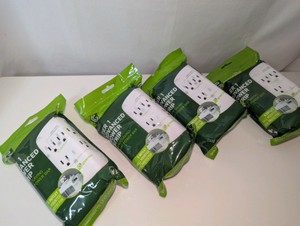 (4) NIB Greenlite Tier 1 Advanced Power Strip, 5-outlet wall-mounted smart surge protectors