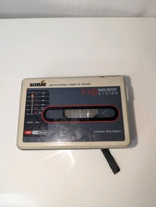 Vintage Sonic CX-80 AMFM Radio Cassette Player- untested