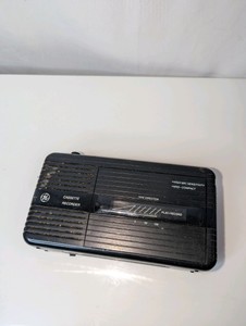 Vintage General Electric (GE) portable compact cassette recorder- Untested